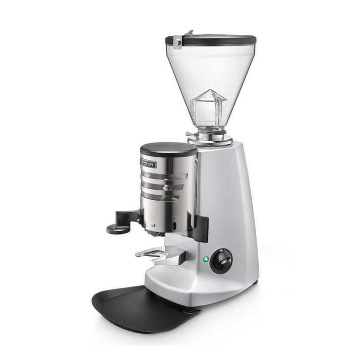 Mazzer Super Jolly V Up Timer Manual Doser Espresso Grinder - Silver